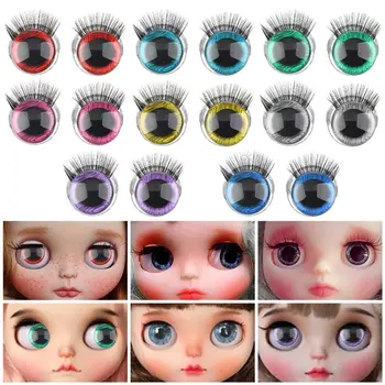 20 мм Craft Eyes Новая Модная Супер 3D Блестящая игрушка Защитные глазки с накладкой для ресниц Аксессуары для кукол