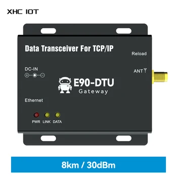 Модем SX1278 LoRa 30dbm 433 МГц с портом Ethernet на большие расстояния, поддерживающим TCP/IP XHCIOT E90-DTU (433L30E)-V8