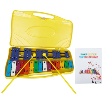 Красочный ксилофон на 25 нот, детская музыкальная игрушка, перкуссионный ксилофон Orff