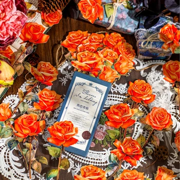 Yoofun 24 шт. /кор. Креативная Эстетическая Цветочная открытка для рукоделия Цветочный материал Бумага для журнала для скрапбукинга Подарочные цветы своими руками