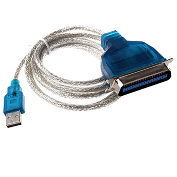 2X Кабель-адаптер USB для параллельного принтера IEEE 1284 для ПК (подключите ваш старый параллельный принтер к порту USB)