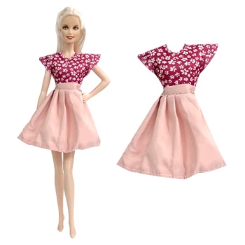 Модная юбка для вечеринки, милое красное платье, современная рубашка для куклы Барби, одежда для девочек, аксессуары для кукол 1/6, игрушки