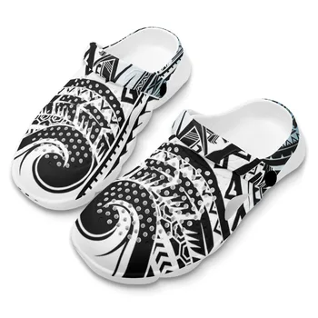 2023 Стильные мужские сандалии Болотные тапочки Мужские желейные туфли для пляжного отдыха на открытом воздухе Полинезийские сандалии на платформе