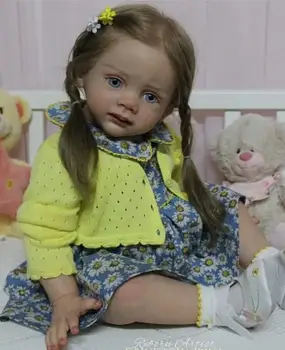 FBBD Изготовленная на заказ кукла Реборн Бэби Fridolin, Ограниченная поставка, с волосами ручной работы, 24 дюйма / 58 см, Уже готовая кукла