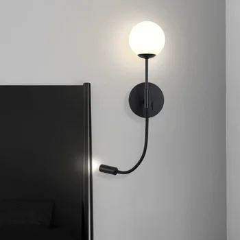 Современный Дизайнерский светодиодный настенный светильник с силиконовым шлангом для кабинета, спальни, домашнего декора, приборов, зеркал в ванной, регулируемых светильников