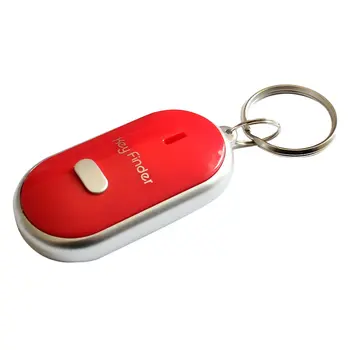 Портативный автомобильный фонарик для поиска ключей, защита от потери ключей, умный поисковый локатор, брелок для ключей, управление звуковым сигналом со свистком