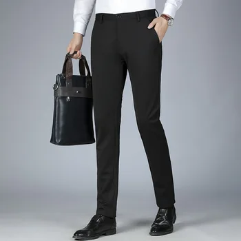 MRMT 2023 Совершенно новые мужские плотные бархатные мужские брюки Стрейчевые деловые повседневные брюки Мужские брюки с прямыми штанинами Длинные брюки
