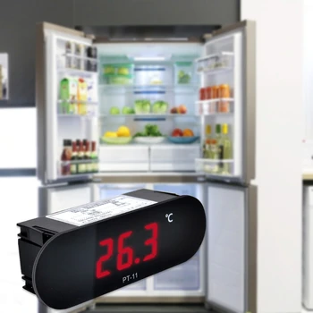 PT-11 Светодиодный цифровой измеритель температуры -20 ~ 300 ℃ для холодильника/ шкафа для тортов Высокая термостойкость Простота установки