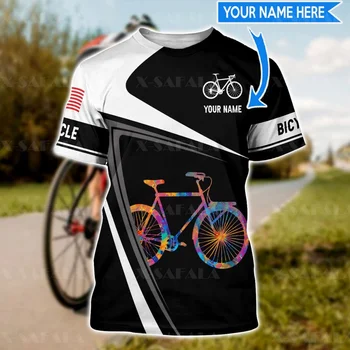 Велоспорт фристайл BMX Dirt Bike Велогонка по пересеченной местности, высококачественная футболка с 3D принтом, Летний круглый мужской женский повседневный топ-46