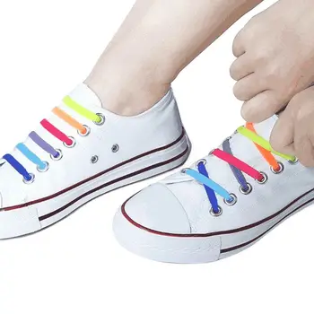 1 пара водонепроницаемых силиконовых эластичных шнурков Модные Унисекс Спортивные шнурки для обуви без галстука, все кроссовки подходят для быстрой шнуровки обуви