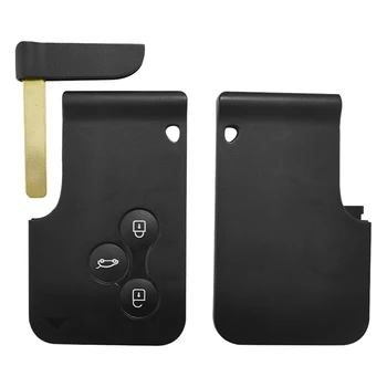 433 МГц ID46 PCF7947 Дистанционный ключ с чипом PCF7947, 3 кнопки, смарт-карта, дистанционный ключ для Renault Megane Scenic 2003-2008