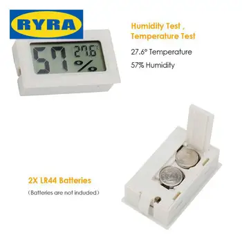 Миниатюрный цифровой термометр с ЖК-дисплеем, гигрометр для помещений, датчик температуры, термометр влажности, Мини-метеостанция дома