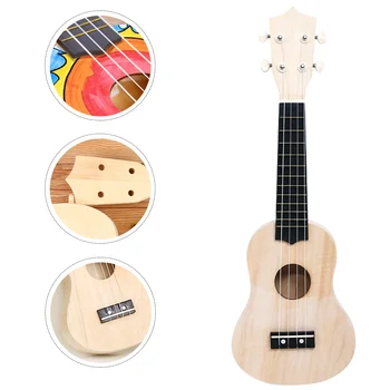 Деревянные игрушки Гавайская гитара для начинающих, гавайская гитара, сделай сам, Материал ручной работы, инструмент, принадлежности для рукоделия, детский крик