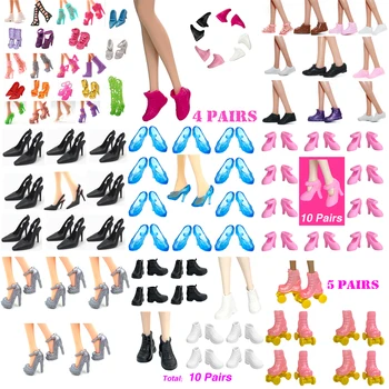 NK Официальная Оптовая Продажа 1/6 Принцесса Высококачественная Обувь На Смешанном Каблуке Модные Балетные Сандалии Для Куклы Барби Аксессуары Подарочная Игрушка JJ