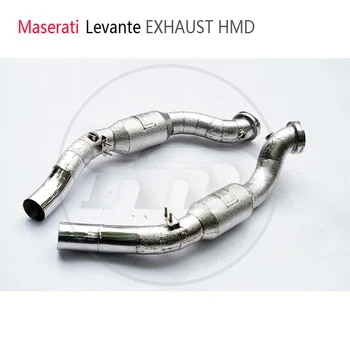 Автомобильные аксессуары HMD Выпускная труба из нержавеющей стали для Maserati Levante с коллектором каталитического нейтрализатора Без коллектора