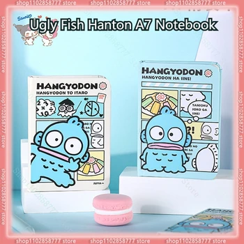 10 шт. Новый продукт Sanrio Notebook Cute Student Ugly Fish Hanton A7 Дневник в твердом переплете, пустая памятка, школьная тетрадь для письма