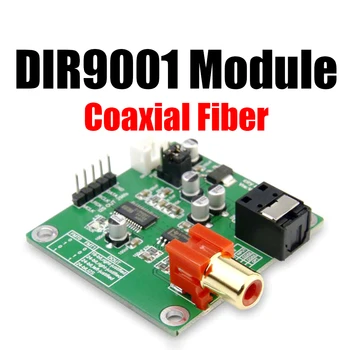 Модуль оптоволоконного коаксиального приемника DIR9001 SPDIF-I2S с частотой дискретизации 24 бит 96 кГц, Предназначенный для ЦАП, коаксиальный RCA, оптоволокно