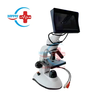 HC-R069B, дешевая цена, 4,3-дюймовый HD-дисплей, цифровой монокулярный микроскоп с батареей, портативный ветеринарный микроскоп для спермы