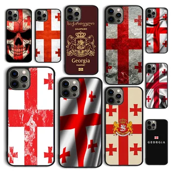 Autumu Georgia Grunge Flag Чехол для телефона с Флагом Грузии для iPhone 15 12 mini X XS XR 11 13 14 Pro Max SE 2020 Apple 6S 7 8 Plus Coque