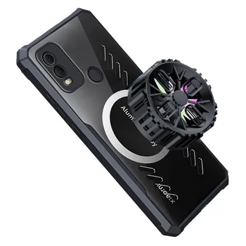 Геймерский Чехол для Телефона Nokia C22 Графеновая Крышка Для Отвода Тепла С Восемью Отверстиями Дышащий Прозрачный Тонкий Корпус