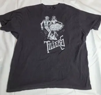 Концертная футболка струнной фолк-группы The Tillers Мужская XXL Tultex с черно-белым рисунком