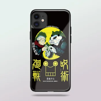 Дзюдзюцу Кайсен аниме закаленное стекло мягкий силиконовый чехол для телефона cover shell для iPhone SE 6 6s 7 8 Plus X XR XS 11 Pro Max