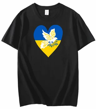 Голубь мира Украина флаг любви логотип любите друг друга, мир станет лучше Футболка правильное и неправильное - это разные позиции