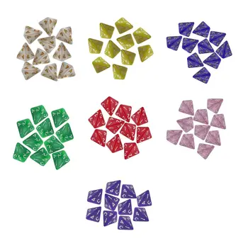 Набор кубиков из 10 предметов, акриловые кубики, Многогранные кубики для настольной игры на домашнюю вечеринку