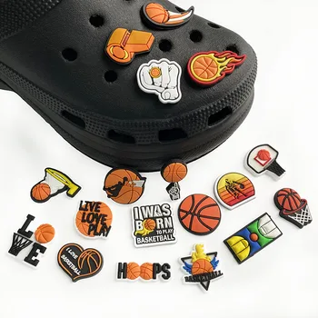Одиночная распродажа, 1 шт. Подвески для баскетбольной обуви Croc Sports, набор аксессуаров для баскетбольной обуви для мальчиков и девочек, подарок для вечеринки