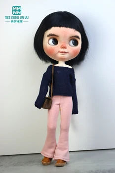 Одежда для куклы Blyth Модный свитер расклешенные брюки для подарка Azone OBitsu FR Toys