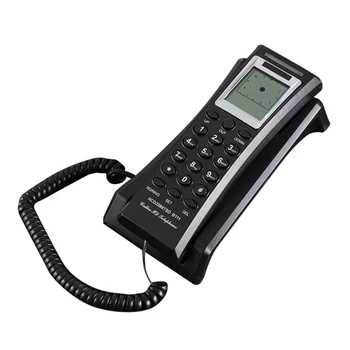 Мини-настенный телефон для настенного монтажа, настольный проводной стационарный телефон, стационарный телефон для дома, отеля, школы, офиса