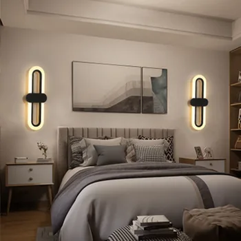 Современный светодиодный настенный светильник для гостиной, прикроватной тумбочки в спальне, настенных светильников для прохода, внутреннего бра, украшения дома, осветительного прибора