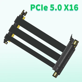 Двойной Обратный Кабель PCI-E 5.0 x16 для высокоскоростной видеокарты Riser Card для карты Расширения GPU 170 мм-250 мм для шасси A4 ITX