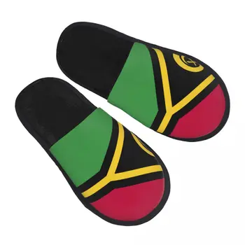 Домашние Теплые тапочки с флагом Республики Вануату, зимние домашние плюшевые тапочки, модные домашние мягкие пушистые тапочки
