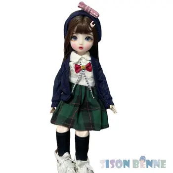 СИСОН БЕННЕ Милая кукла-мини-девочка высотой 12 дюймов, кукла-игрушка для детей, подарок на День рождения и Рождество для детей